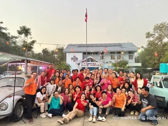 Festive Group Engages in Playful Kungfu Display – AI Generated Video | Hailuo AI