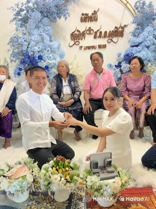 Couple Demonstrates Martial Arts Skill in Flower-Filled Ceremony – AI Generated Video | Hailuo AI