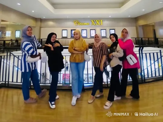 Women Perform Kungfu in Front of Cinema XXI – AI Generated Video | Hailuo AI