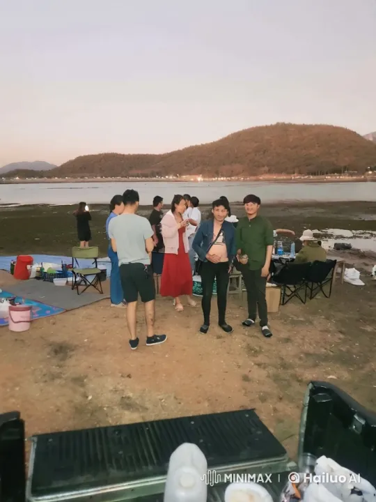 Peaceful Lakefront Gathering Turns into Kungfu Showdown – AI Generated Video | Hailuo AI
