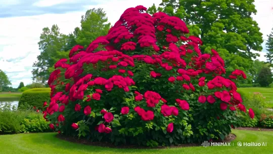 Hope for Humanity - 2m Tall Burgundy Canadian Bush – AI Generated Video | Hailuo AI