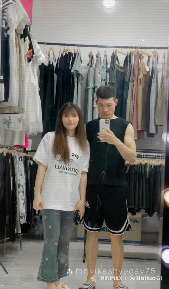 Couple Demonstrates Martial Arts in Clothing Store Fitting Room – AI Generated Video | Hailuo AI