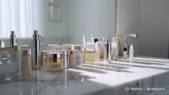 Spicules Skincare: Aesthetic Application in Minimalist Setting – AI Generated Video | Hailuo AI