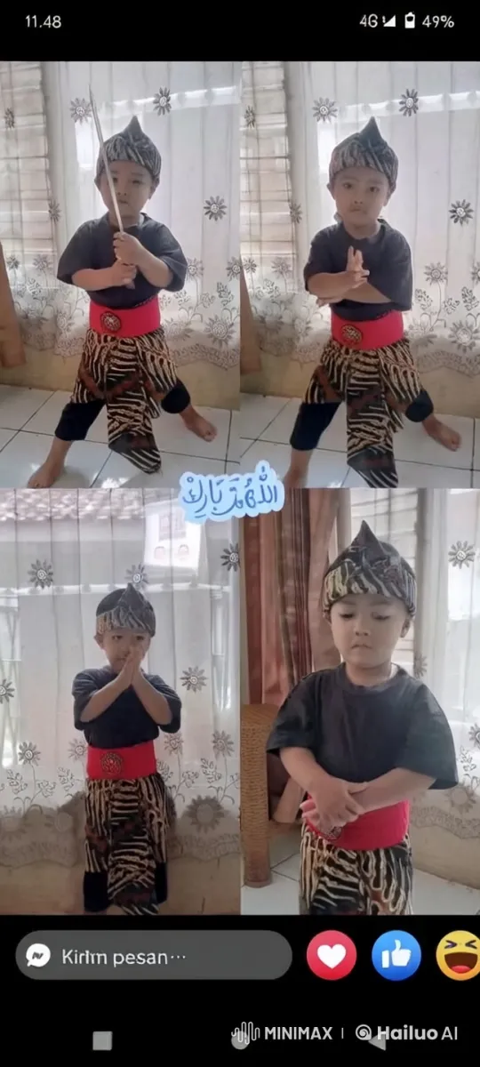 Young Child Performing Silat Gajah Putih Martial Arts – AI Generated Video | Hailuo AI