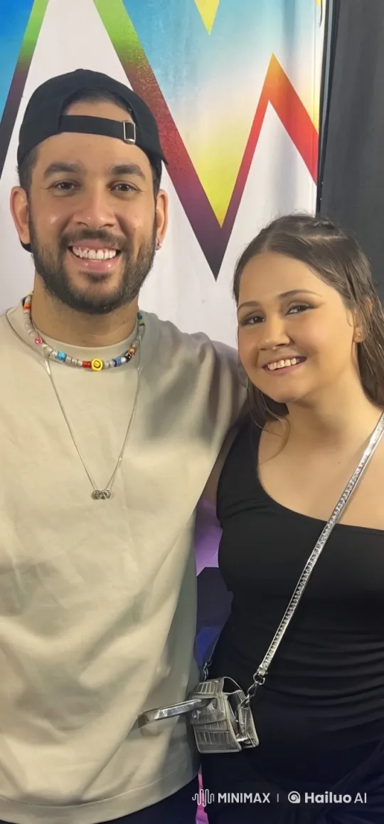 Affectionate Moment Between Couple with Colorful Background – AI Generated Video | Hailuo AI