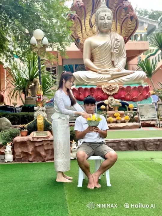 Martial Arts Display in Peaceful Garden Setting – AI Generated Video | Hailuo AI