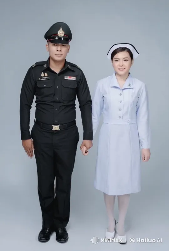 Couple Showcases Martial Arts Skills in Uniform – AI Generated Video | Hailuo AI