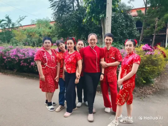 Vibrant Group in Traditional Attire Practicing Kung Fu – AI Generated Video | Hailuo AI