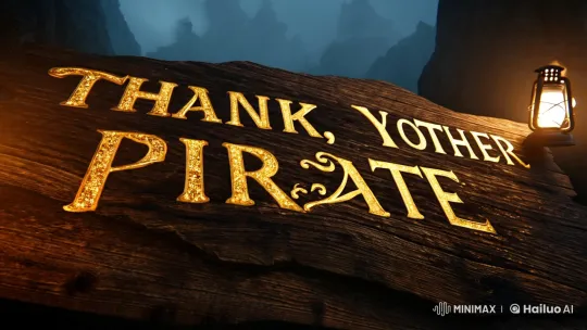 Mystical Pirate Cove: Engraved Message and Shadowy Ambiance – AI Generated Video | Hailuo AI