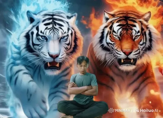 Young Martial Artist Battles Tigers with Kungfu Skills – AI Generated Video | Hailuo AI