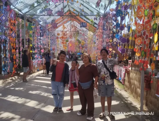 Playful Kung Fu Display in Colorful Marketplace – AI Generated Video | Hailuo AI