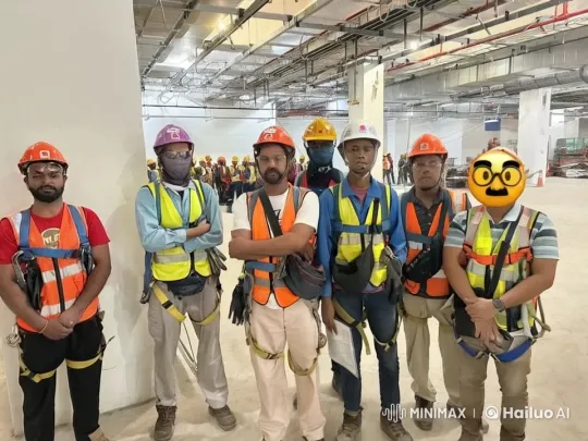 Construction Workers Perform Kungfu in Action Scene – AI Generated Video | Hailuo AI