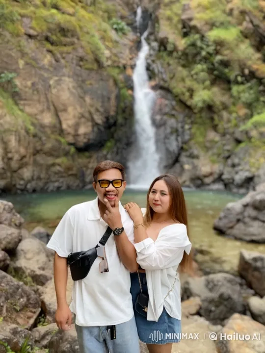 Couple Showcases Martial Arts Prowess in Scenic Waterfall Fight – AI Generated Video | Hailuo AI