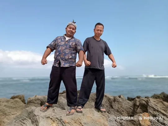 Dynamic Kung Fu Display on Rocky Shoreline – AI Generated Video | Hailuo AI
