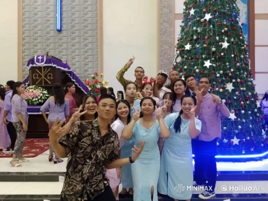 Church Group Showcases Festive Martial Arts Display – AI Generated Video | Hailuo AI