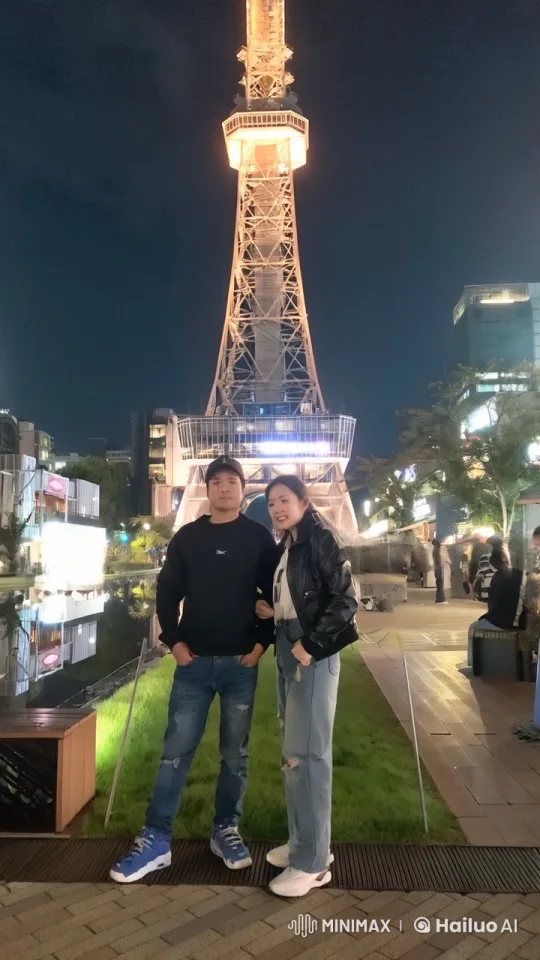 Couple Performs Energetic Martial Arts Under City Lights – AI Generated Video | Hailuo AI