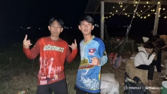 Nighttime Kung Fu Duel Under String Lights – AI Generated Video | Hailuo AI