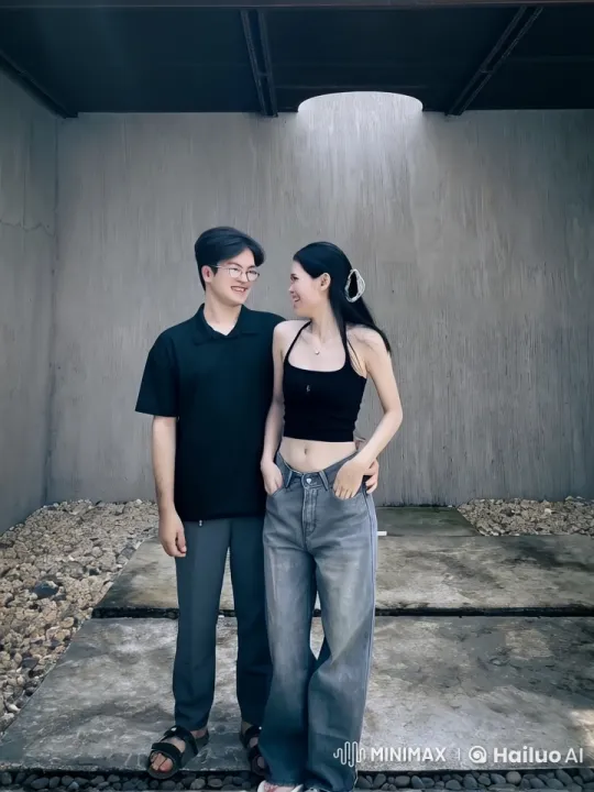 Couple Showcases Martial Arts Prowess in Minimalist Room – AI Generated Video | Hailuo AI