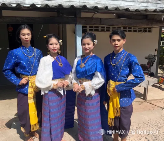 Vibrant Youths Showcase Martial Arts in Cultural Attire – AI Generated Video | Hailuo AI