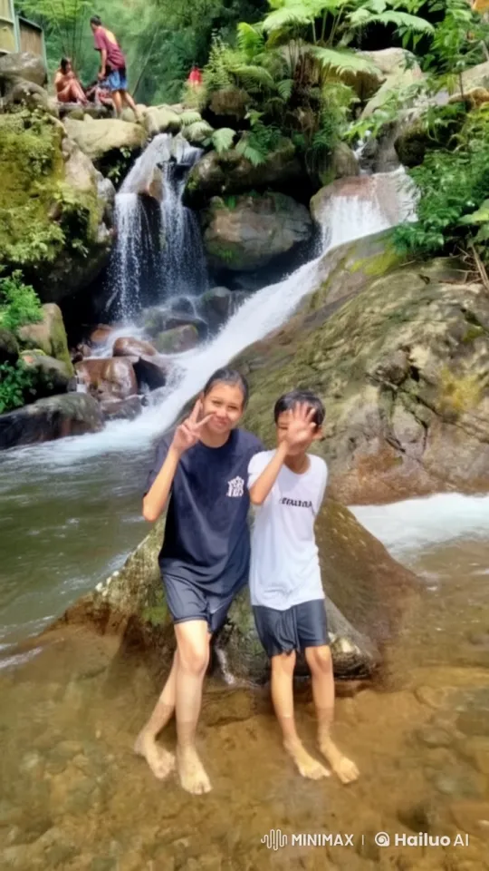 Kungfu Boys Battle in Scenic Stream – AI Generated Video | Hailuo AI