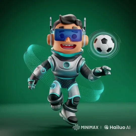 Futuristic Robot Leads Joyful Birthday Celebration – AI Generated Video | Hailuo AI