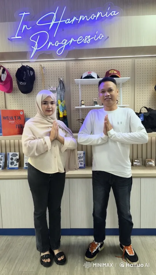 Couple Showcases Martial Arts in Storefront Setting – AI Generated Video | Hailuo AI