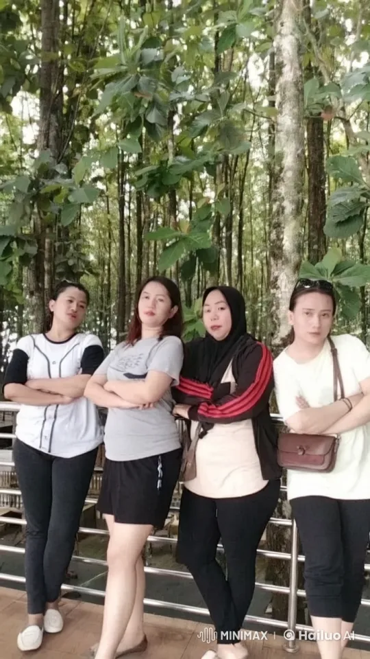 Women Practice Wing Chun in Serene Forest Setting – AI Generated Video | Hailuo AI