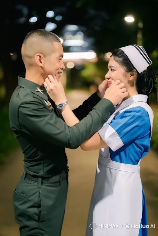 Military Man and Nurse Engage in Intense Martial Arts Duel – AI Generated Video | Hailuo AI