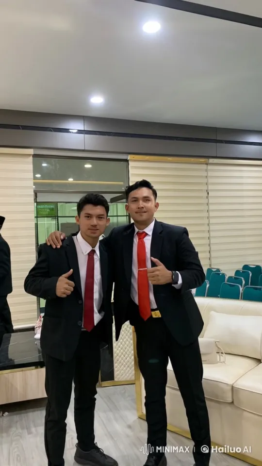 Two Men Perform Synchronized Kungfu in Modern Room – AI Generated Video | Hailuo AI