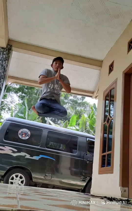 Martial Artist Performs Dynamic Kung Fu on Patio – AI Generated Video | Hailuo AI