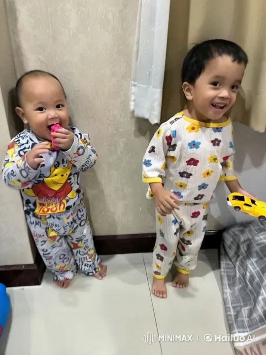 Children Play Fight in Pajamas, Mimicking Martial Arts – AI Generated Video | Hailuo AI