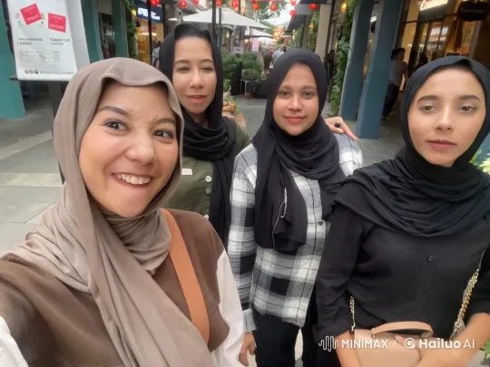Women Engage in Playful Kung Fu on Bustling Street – AI Generated Video | Hailuo AI