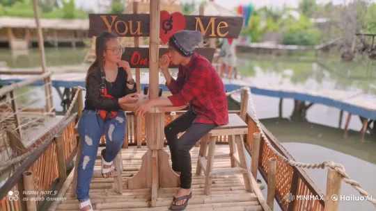 Couple Performs Synchronized Kung Fu on Bamboo Raft – AI Generated Video | Hailuo AI