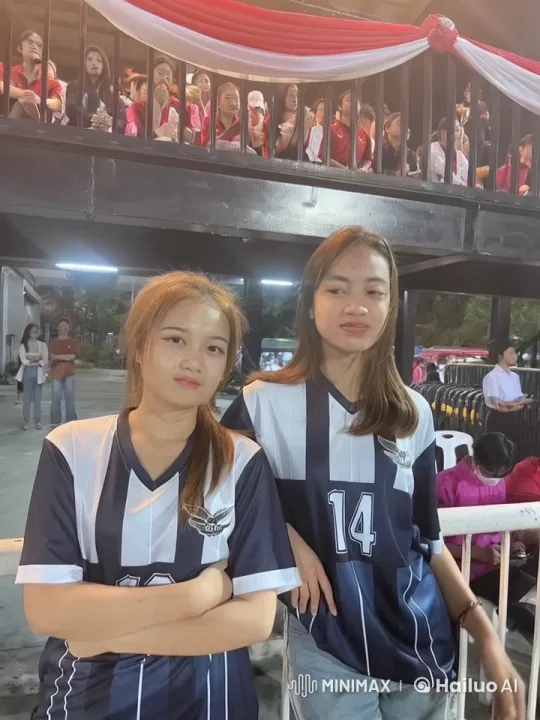 Young Women in Striped Jerseys Perform Intense Kung Fu Battle – AI Generated Video | Hailuo AI
