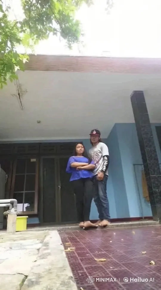 Couple Practicing Kung Fu on Tiled Porch – AI Generated Video | Hailuo AI