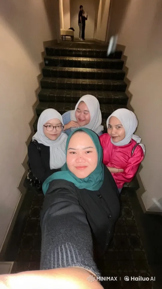 Colorful Group Engages in Playful Kung Fu Fight on Staircase – AI Generated Video | Hailuo AI