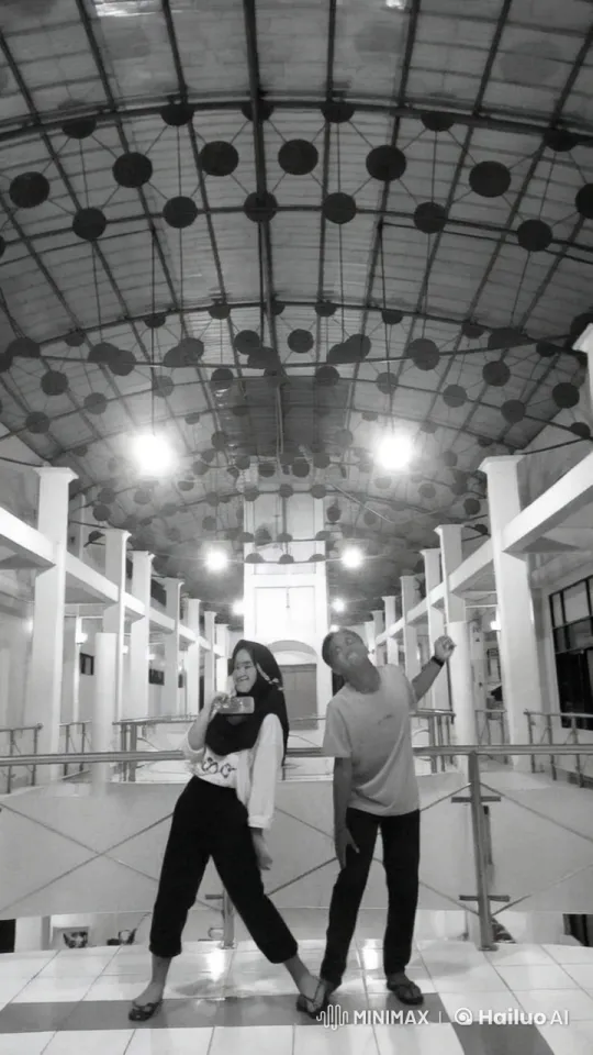 Kungfu Performance in Architectural Hallway – AI Generated Video | Hailuo AI