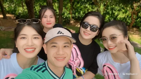 Friends Practicing Martial Arts in Park – AI Generated Video | Hailuo AI
