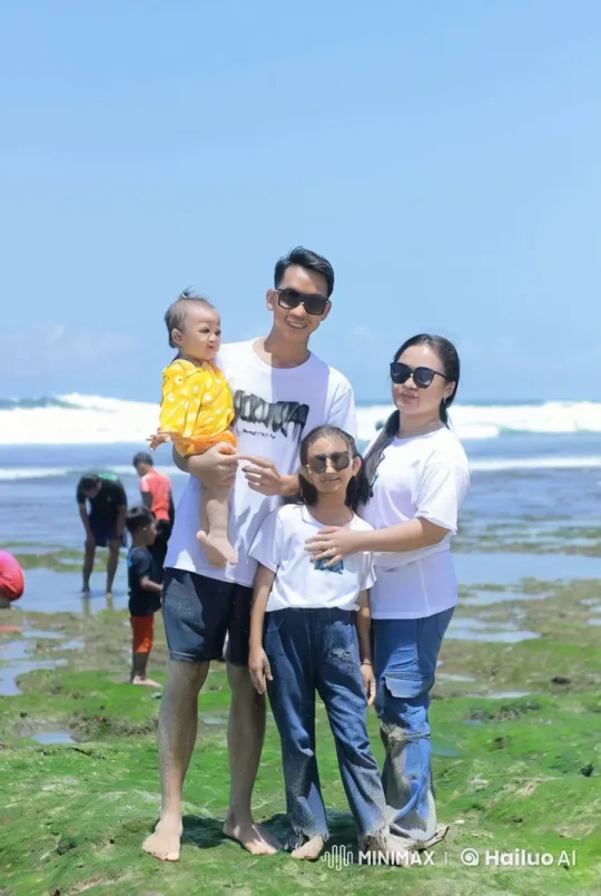 Family Displays Martial Arts Skills at the Beach – AI Generated Video | Hailuo AI