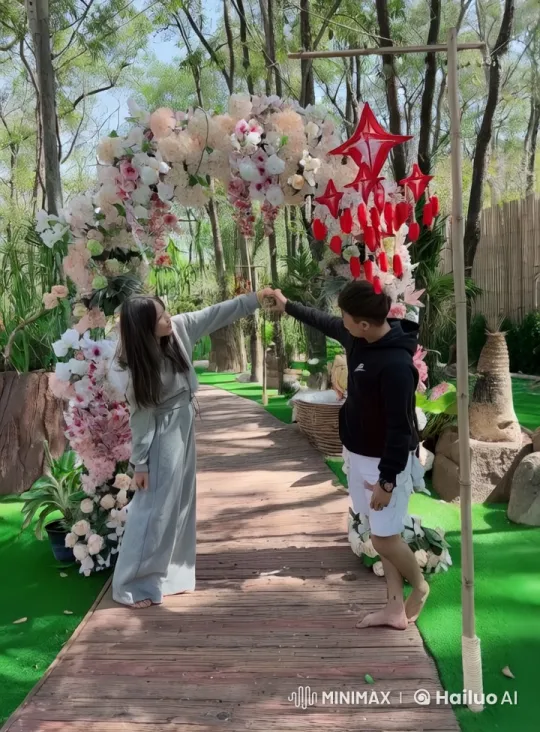 Harmony and Conflict in a Serene Garden Kungfu Scene – AI Generated Video | Hailuo AI