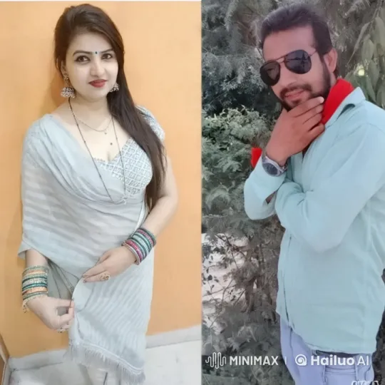 Couple's Tender Connection in a Split-Screen Gaze – AI Generated Video | Hailuo AI