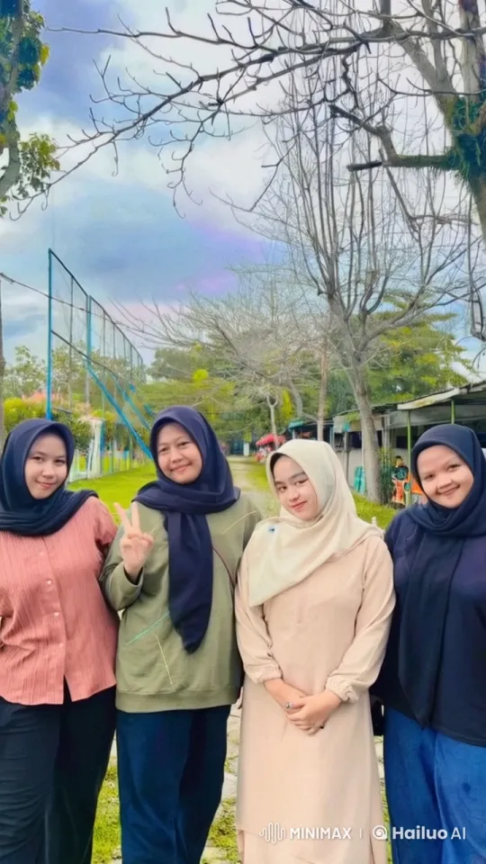 Four Hijabi Women Practicing Kung Fu in a Peaceful Park – AI Generated Video | Hailuo AI
