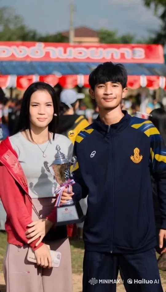 Man Shows Off Kungfu Skills with Trophy and Supportive Companion – AI Generated Video | Hailuo AI
