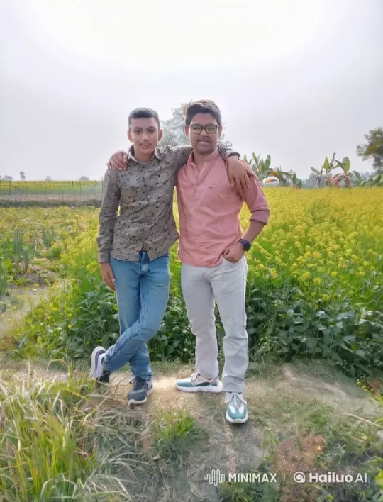 Two Friends Kiss in a Field of Yellow Flowers – AI Generated Video | Hailuo AI