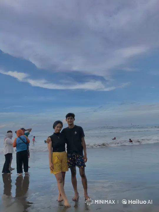 Couple Performs Kung Fu on Serene Beach – AI Generated Video | Hailuo AI