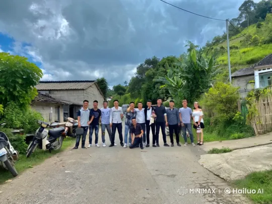 Friends Enjoying Camaraderie in Rural Serenity – AI Generated Video | Hailuo AI