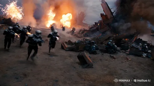 Battlefield Clash: Stormtroopers vs. Marines in Chaotic POV – AI Generated Video | Hailuo AI