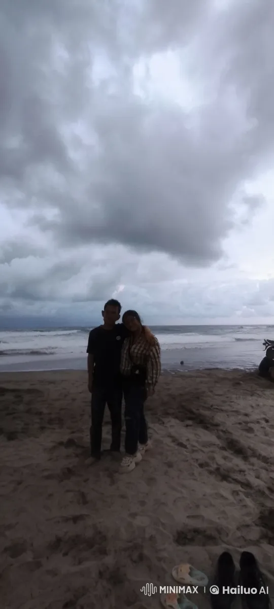 Beachside Kung Fu Duel Amidst Stormy Seas – AI Generated Video | Hailuo AI