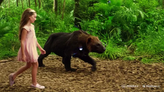 Girl Meets Wild Animal in the Jungle – AI Generated Video | Hailuo AI