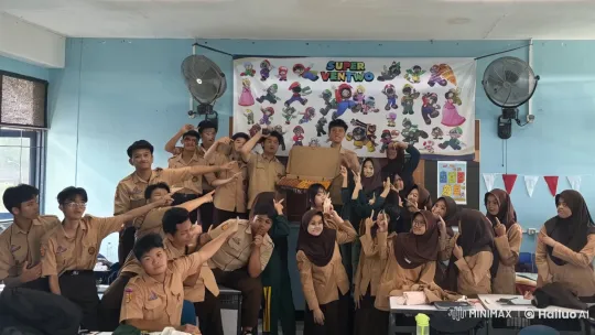 Uniformed Group Performs Energetic Kung Fu in Decorated Classroom – AI Generated Video | Hailuo AI